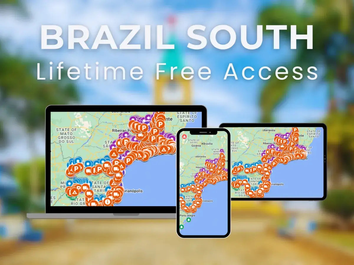Brazil South Travel Guide access details including free updates and offline availability