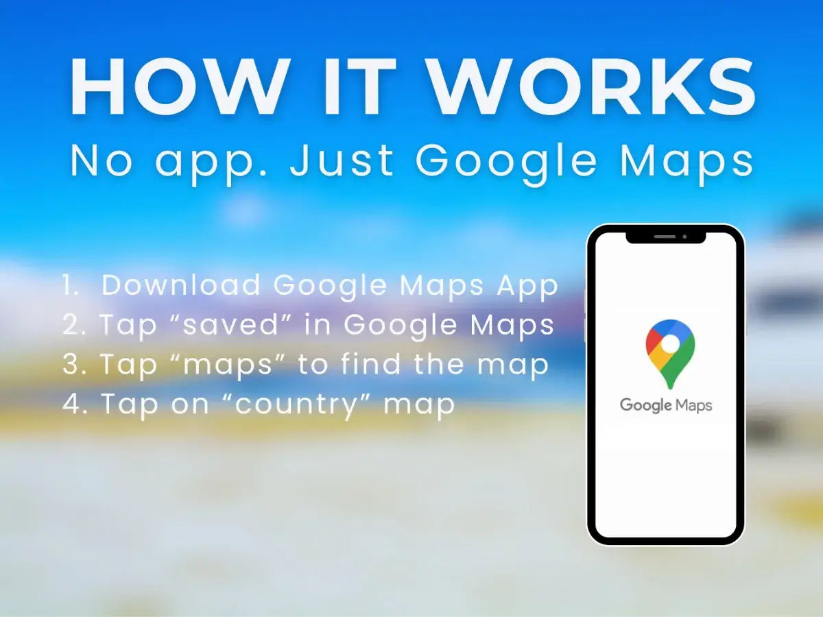 Step-by-step instructions on how to use the India - Nepal Travel Guide in Google Maps
