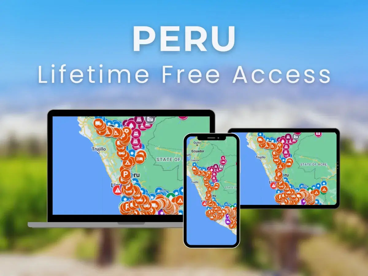 Peru Travel Guide access details including free updates and offline availability