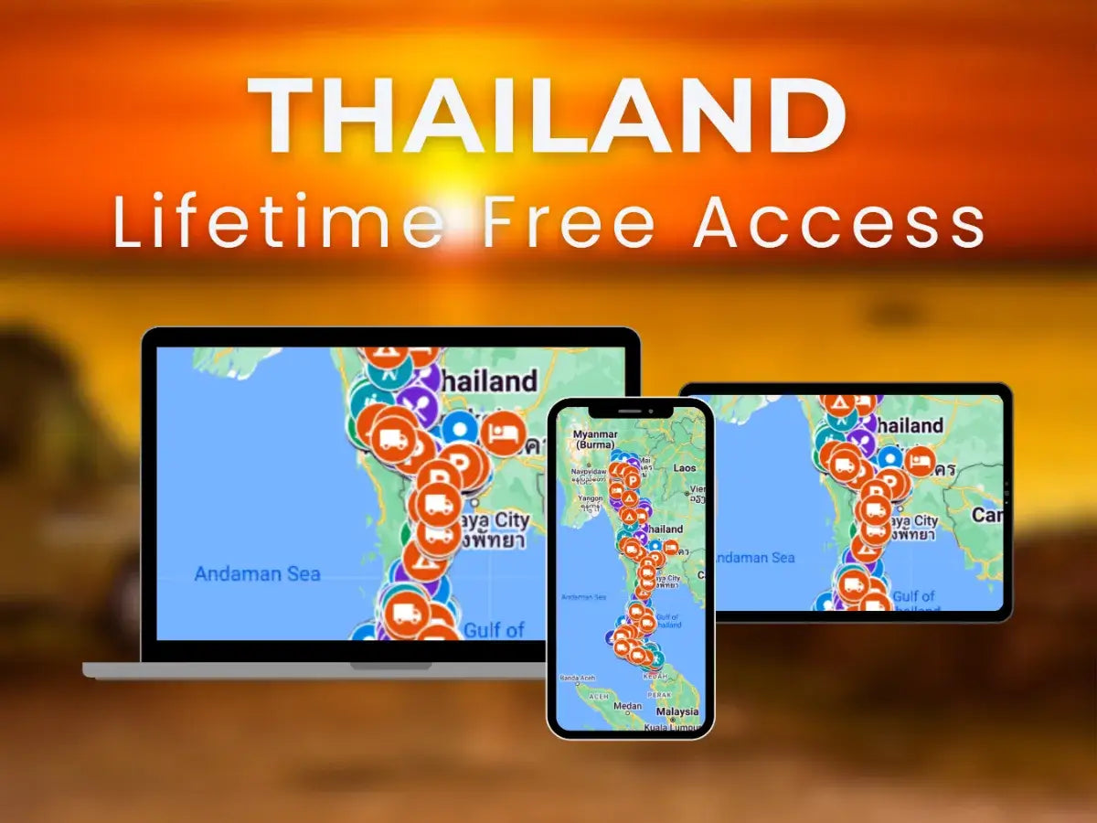 Thailand Travel Guide access details including free updates and offline availability