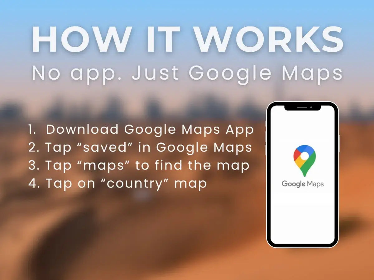 Step-by-step instructions on how to use the UAE Travel Guide in Google Maps