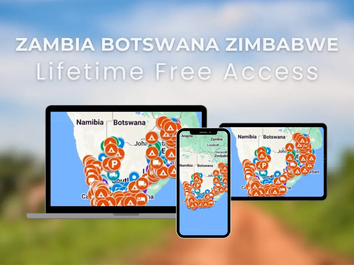 Zambia, Zimbabwe & Botswana Travel Guide access details including free updates and offline availability