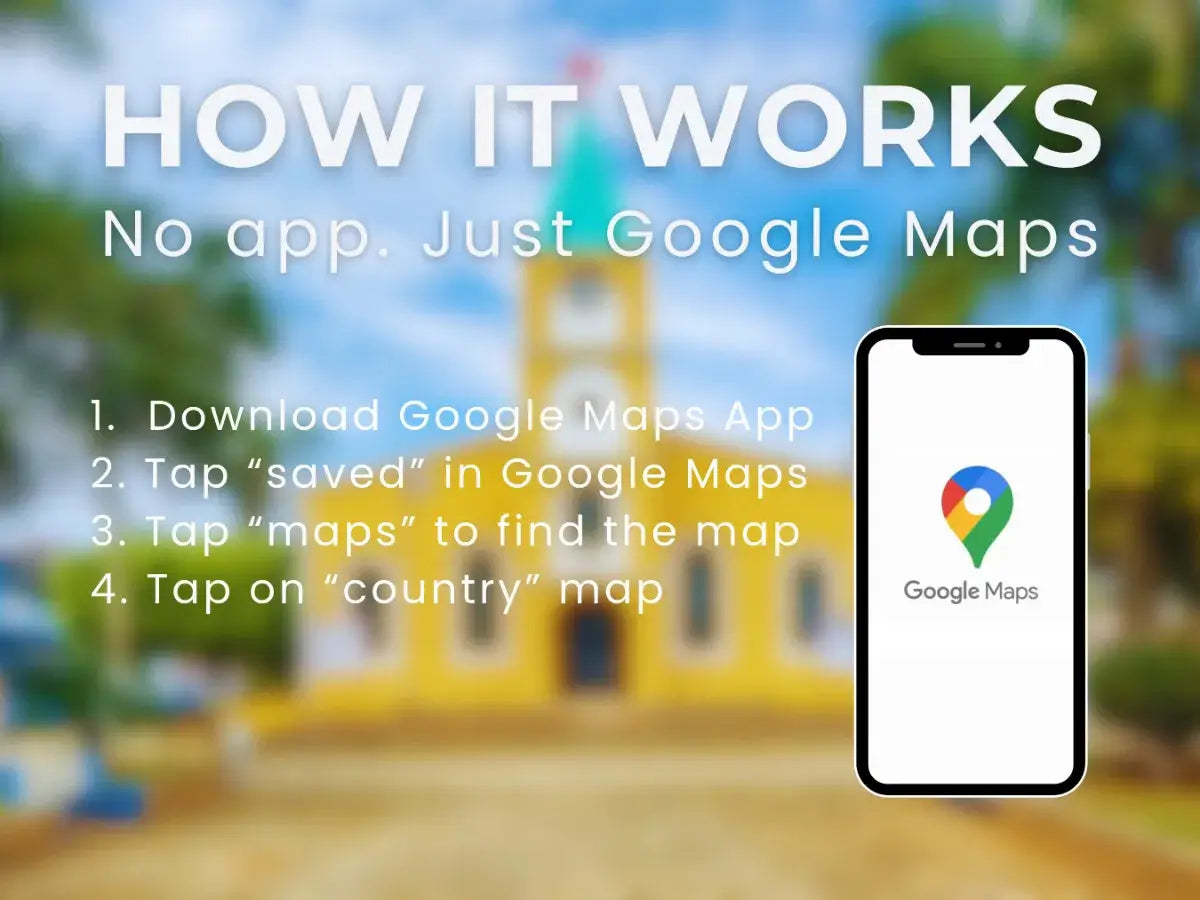 Step-by-step instructions on how to use the Brazil South Travel Guide in Google Maps
